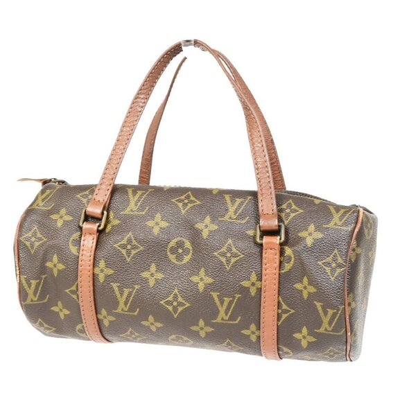 LOUIS VUITTON PAPILLON 26 Hand Bag Monogram Leather Brown France M51366 60FB146 - Picture 1 of 15